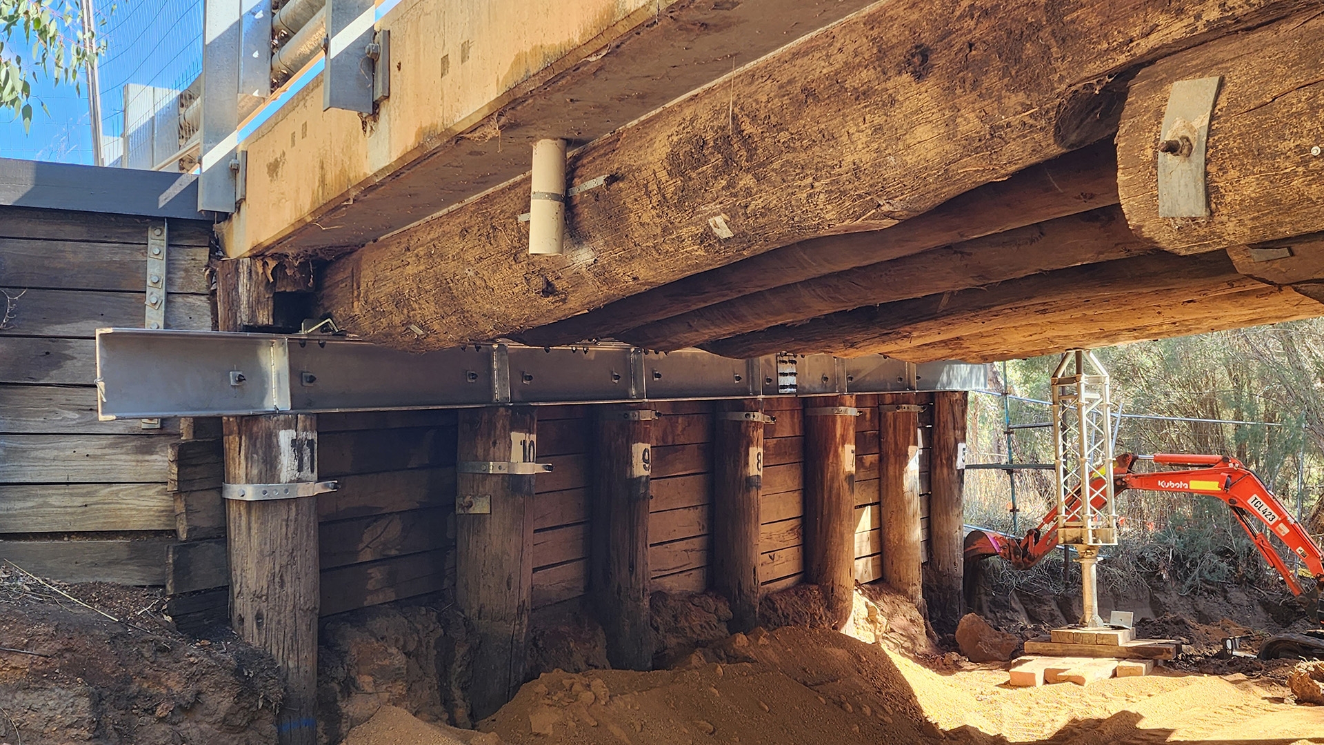 Extending Work Bridge Wheatbelt Bridge Works | Fortec